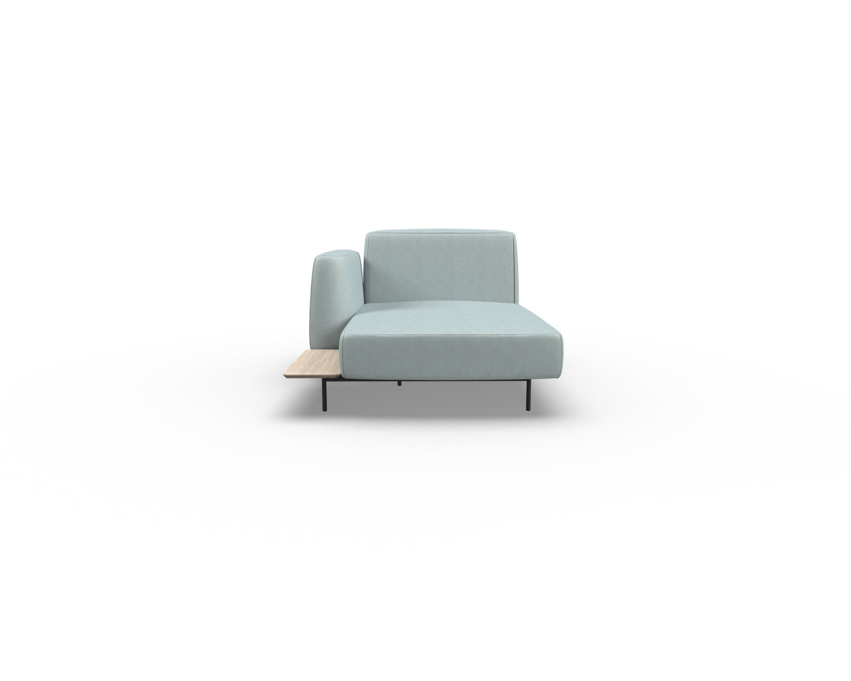 Noon Sofa Left Chaise with Shelf